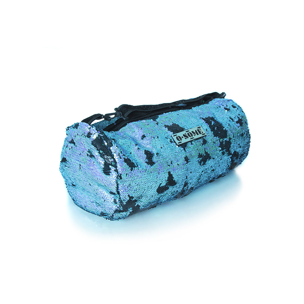 O.some OSOME-Flip Sequin Blue and Black Small Duffel Bag