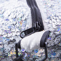 O.some OSOME-Flip Sequin Holographic and White Small Duffel Bag
